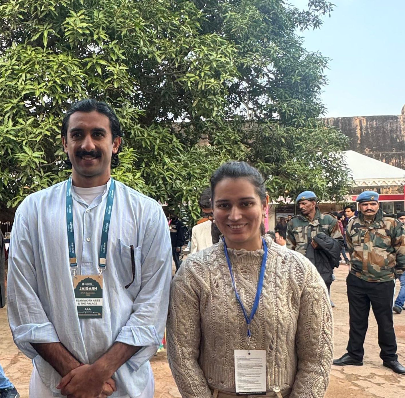 With His Highness Sawai Padmanabh Singh of Jaipur